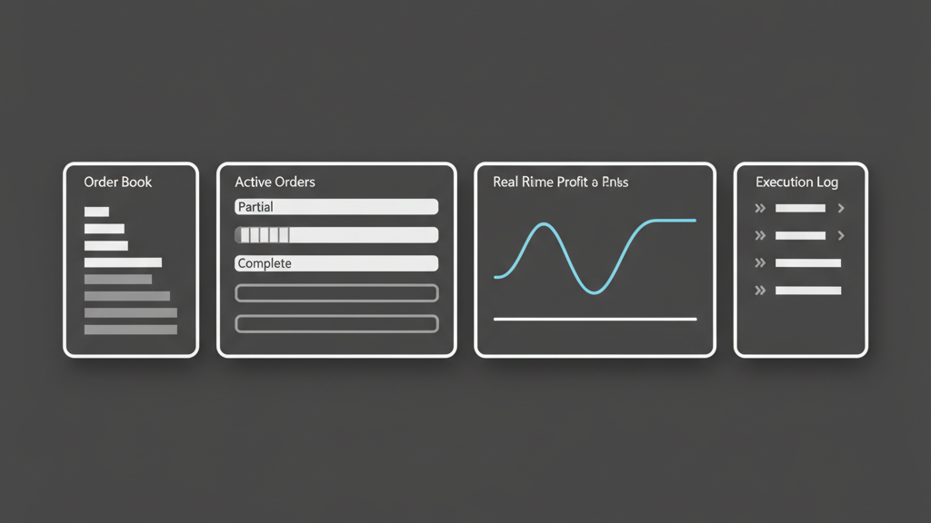 Order management system design for partial fills and execution reports